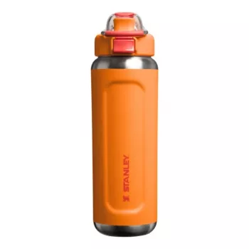 STANLEY Wellspring Bottle 0,71L Flame Orange vakuumā izolēta nerūsējošā tērauda pudele