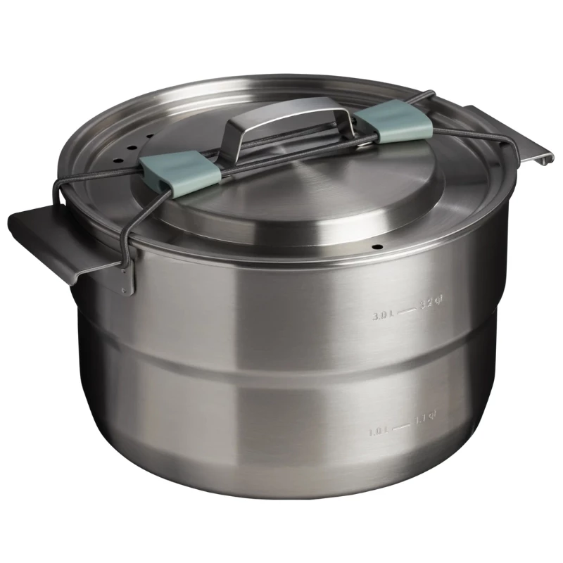 STANLEY Wildfare Core Full Serve Cookset 3,78L tirkīza/tumši pelēks 13 daļu kempinga ēdiena gatavošanas komplekts
