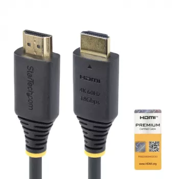 StarTech.com 1,5m (4.9ft) Premium Certified High Speed HDMI Cable, 4K60Hz, Black
