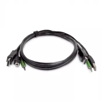 StarTech.com 1,8 m DisplayPort KVM kombinētais kabelis ar USB 2.0 un 3,5 mm audio — TAA atbilstošs