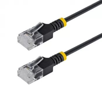StarTech.com 15 cm Ultra Slim Cat6a UTP Patch Cable - RJ-45 Male to RJ-45 Male - Black