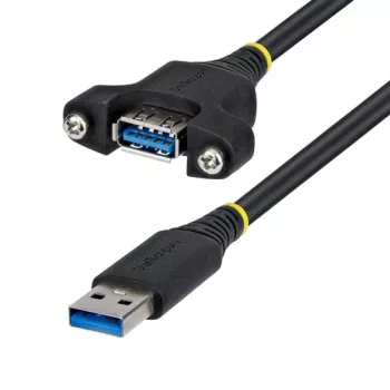 StarTech.com 2 m USB 3.0 Type-A pagarinātājs, vīrietis–sieviete, paneļa stiprinājums (USBPNLAFAM2M)
