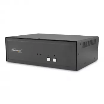 StarTech.com 2-Port DVI-I KVM Switch ar Audio un USB Hub (CK4-HP202C)