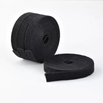 StarTech.com Hook and Loop Fastener Roll - 4,6 m - Black (Pack of 4)