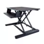 StarTech.com ARMSTSLG Sēdus-stāvus galda pārveidotājs ar tastatūras paliktni - 89 x 53 cm virsma, ergonomisks augstuma regulējums, piemērots 2 monitoriem, salikts, melns
