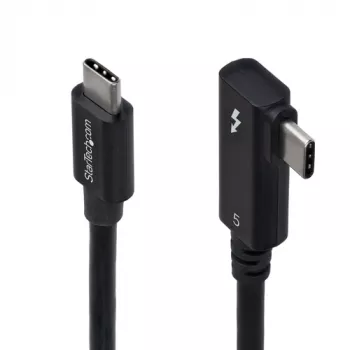 StarTech.com Thunderbolt 5 kabelis 0,8m - USB-C vīrišķais uz USB-C vīrišķo - 80 Gbps / 120 Gbps - 240W - Melns