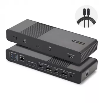 StarTech.com Thunderbolt 5 dokstacija - USB4 / Thunderbolt 4 / Thunderbolt 5 - 8K 60Hz - 140W PD - 12-in-1