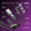 Statik 360 Pro Cable 2.0 USB-C Only; 1m, Black