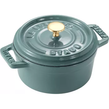 STAUB MINI COCOTTE Mini čuguna apaļā cocotte 250 ml, Eucalyptus