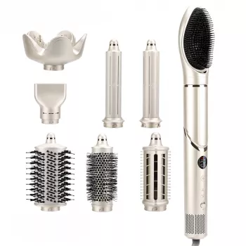 StayBeauty by Extralink M-17959L salokāms 8-in-1 karstā gaisa matu veidotājs ar jonizāciju, 1400W, 8 uzgaļi, veidošanas komplekts