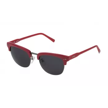STING Unisex Saulesbrilles SST02551568F Taisnstūra Spīdīgs Melns Rāmis Gradienta Pelēkas Lēcas 51/20/145 mm