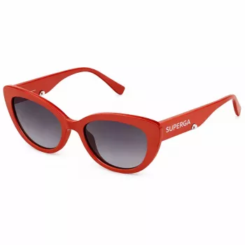 STING Women SST458-5309JT Rectangular Acetate Sunglasses Havana Brown 53/19/140 mm UV400