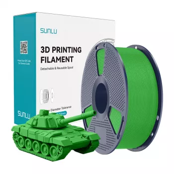 SUNLU PLA+ High-Speed 3D printera pavediens, zaļš, 1.75 mm, 1 kg