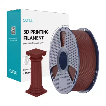 SUNLU PLA High-Speed Marble pavediens, ķieģeļsarkans, 1.75mm, 1kg
