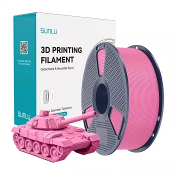 SUNLU PLA+ High-Speed rozā 3D printera pavediens 1.75mm 1kg