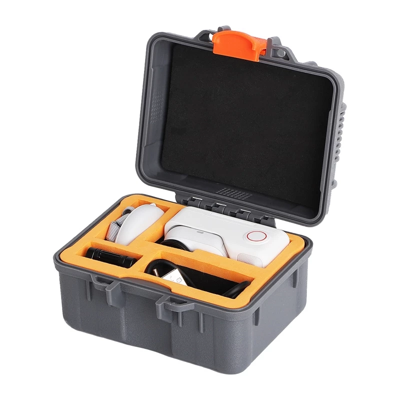 SUNNYLIFE AQX-23 Mini Ūdensnecaurlaidīgs Maciņš Insta360 GO Ultra, 30m Caurspīdīgs PC/Temperēts Stikls