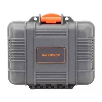 Sunnylife AQX-28 Mini Hard Case priekš DJI Osmo Action 3/4/6 – Melns EVA un PU āda