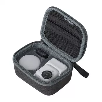 Sunnylife Mini Case Insta360 GO 2 – EVA cietais maciņš ar karabīni, melns