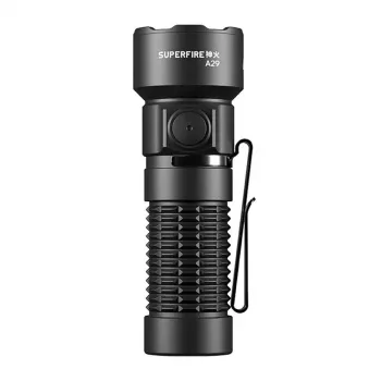 Superfire A29 USB-C uzlādējams kabatas lukturis, 1200 lūmeni, 280 m staru kūlis, 5 režīmi
