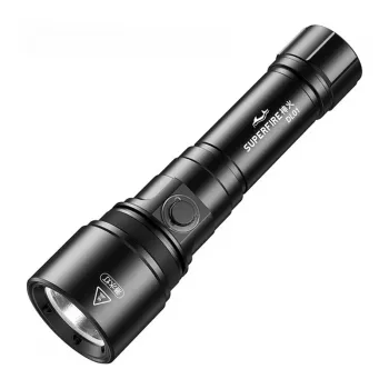 Superfire DL01 LED Laternas Lukturis – 500 lūmeni, tālummaiņa, uzlādējams, IP44