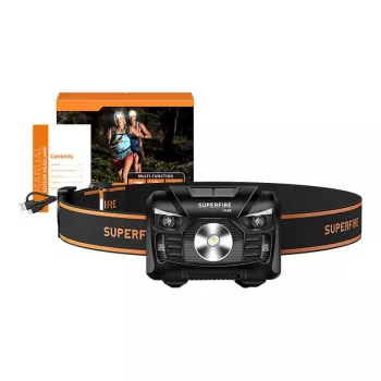 Superfire HL06 500 Lumen LED Galvaslampa, IP44