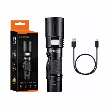 Superfire X60-T Lukturis 1500 lūmenu ar USB Type-C uzlādi