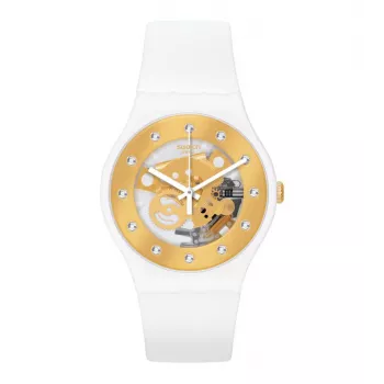 Swatch SUOZ148 Sieviešu Pulkstenis 41mm Zils Silikons