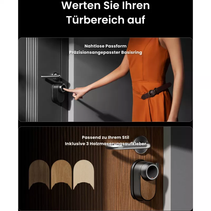 SwitchBot Ultra Touch Bundle viedā slēdzene ar Hub Mini Matter, tastatūru un karti, balta