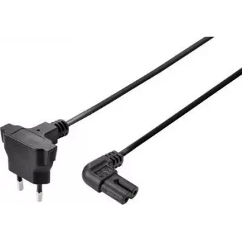 Sygonix SY-5043506 Barošanas kabelis CEE 7/7 uz IEC C13 5 m melns