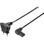 Sygonix SY-5043506 Barošanas kabelis CEE 7/7 uz IEC C13 5 m melns