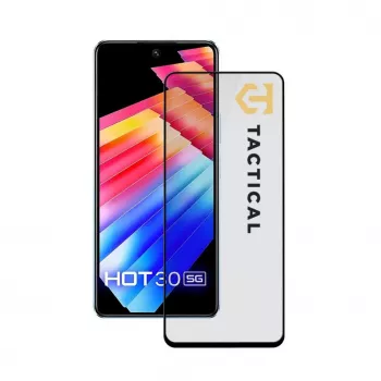 Tactical Glass Shield 5D Infinix Hot 30 5G Melns