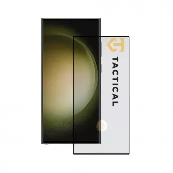 Tactical Glass Shield 5D Samsung Galaxy S23 Ultra Melnais