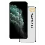 Tactical rūdīta stikla ekrāna aizsargs Apple iPhone 11 Pro, XS, X - 9H, 2.5D, pilna līme, melns