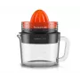 Taurus Citrus Glass elektriskā citrusaugļu spiede 30 W 1 L stikla krūze melna sarkana caurspīdīga