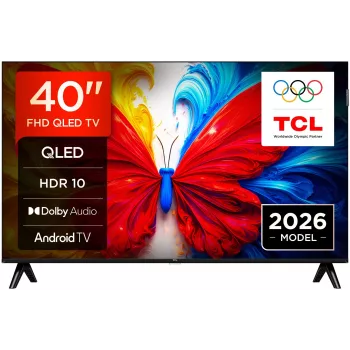 TCL S5L Series 40S5L 40 collu Full HD Smart TV ar Wi-Fi, melns