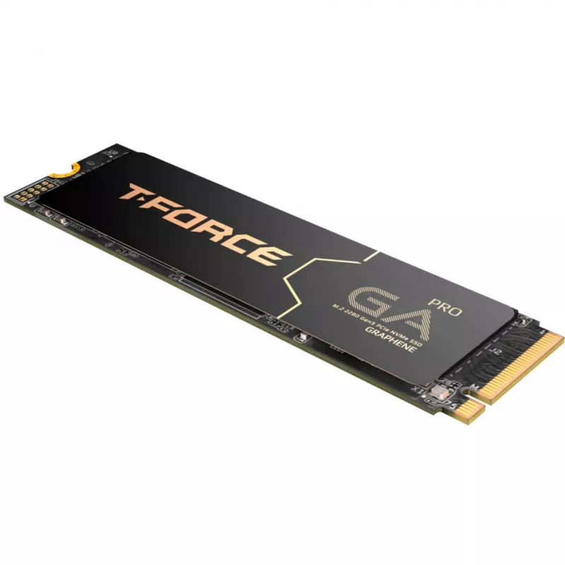 TEAM GROUP T-Force GA PRO 1 TB (Black, PCIe 5.0 x4 | M.2 2280 | Graphene Heatsink)