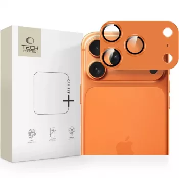 Tech-Protect CamFull Fit Kameras Lēcu Aizsargs Apple iPhone 17 Pro Max - Cosmic Orange