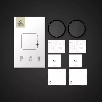 Tech-Protect Glass Flex+ hibrīda stikla ekrāna aizsargs Garmin Venu 3 (2 iepakojumā, melna apmale)