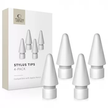 Tech-Protect Stylus galiņi Apple Pencil 4 gab. komplekts - Balti
