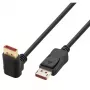 Techly DisplayPort 1.4 kabelis M/M 4K@120Hz 2m melns ar vienu leņķa savienotāju ICOC-DSP-A14-020NT9