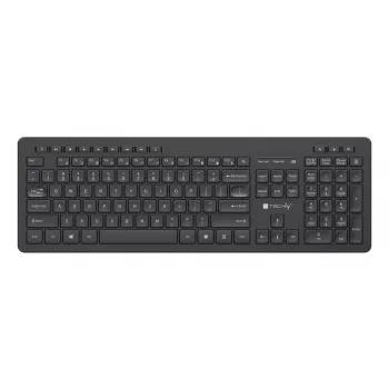 TECHLY Wireless RF 2,4GHz USB Keyboard UK Layout Chocolate Black