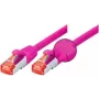 Tecline 5m Cat6 S/FTP tīkla kabelis, RJ-45 male to male, fuksijas krāsā 71505P