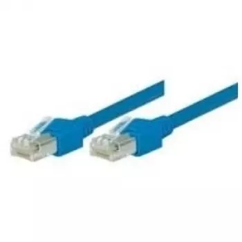 TECLINE Dätwyler S/UTP savienojuma kabelis Cat 5e, zils, 1,0 m, īpaši elastīgs, ar Hirose TM11 savienotājiem (71901B)