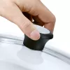Tefal stikla vāks Ø30cm – rūdīta stikla vāks ar tvaika atveri, nerūsējošā tērauda maliņa, mazgājams trauku mašīnā