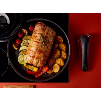 Tefal Ingenio Eco Resist Pannu Komplekts, 3 daļas (22cm un 26cm) ar Noņemamu Rokturi