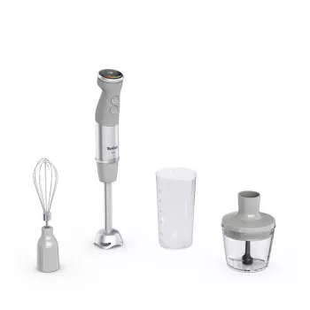 Tefal Quickchef+ HB673B30 1000 W rokas blenderis, pelēks, nerūsējošais tērauds