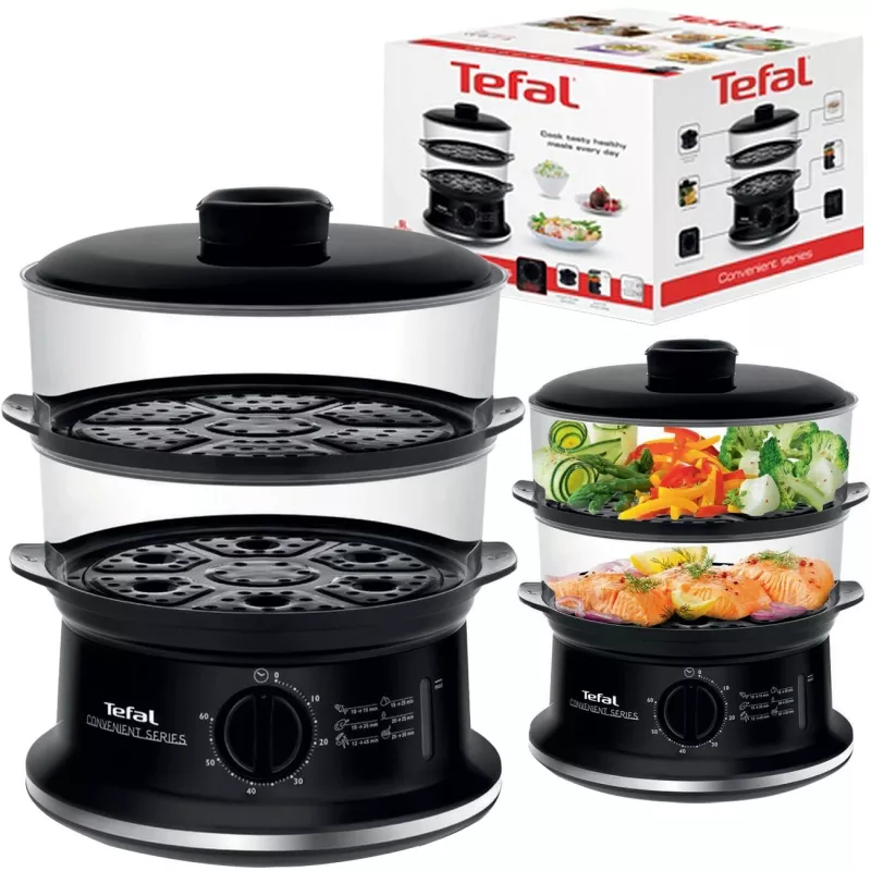Tefal VC140135 Convenient tvaika katls, 2 grozi, 6,5 L, 900 W, melns