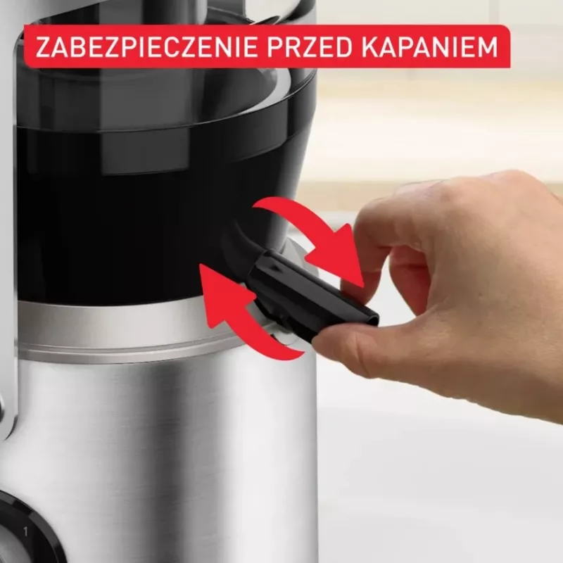 Tefal ZE660D10 Centrifugālā sulu spiede 800 W Melna/Sudraba
