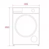 TEKA WM 20841 W PL Front Load Washing Machine, 8 kg, 1200 rpm, White