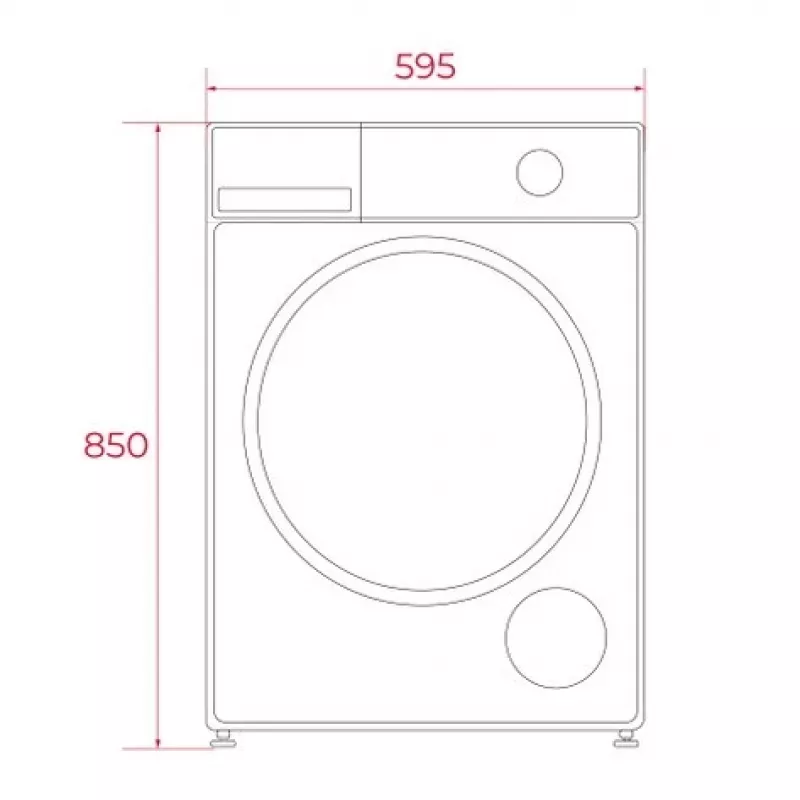 TEKA WM 20841 W PL Front Load Washing Machine, 8 kg, 1200 rpm, White